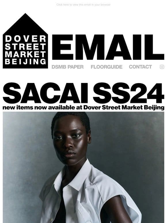 sacai SS24 new items have arrived at Dover Street Market Beijing