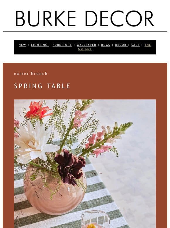 the spring table: now in bloom