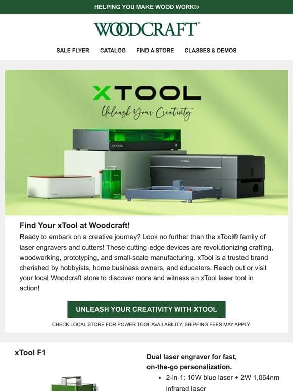 xTool’s Versatile & Fun Laser Tools — New at Woodcraft!