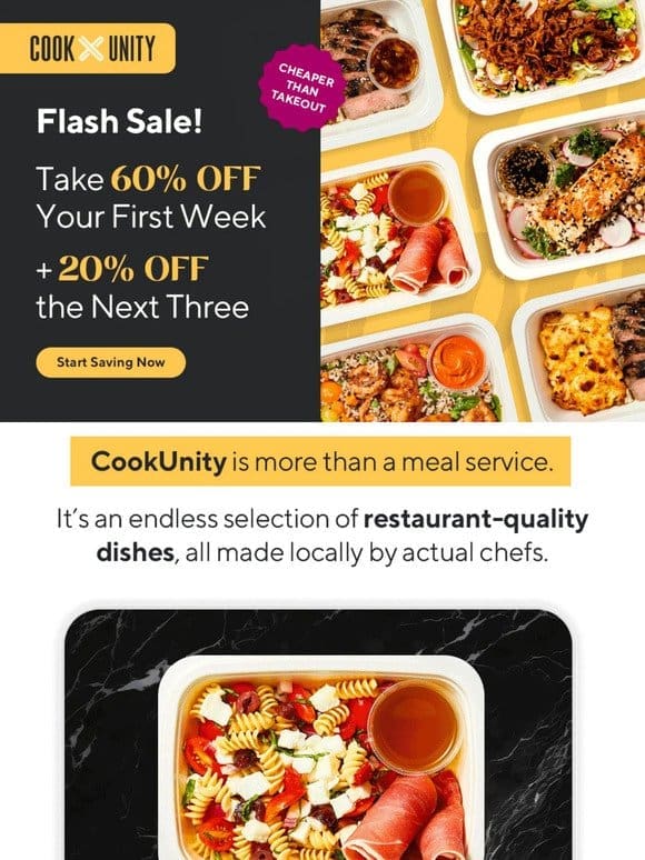 ‍  Get 60% Off Ready-To-Eat Meals…