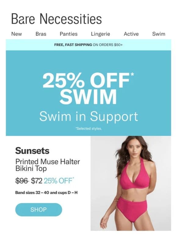 ‍♀️ Splash Sale: Get Up To 25% Off Swim