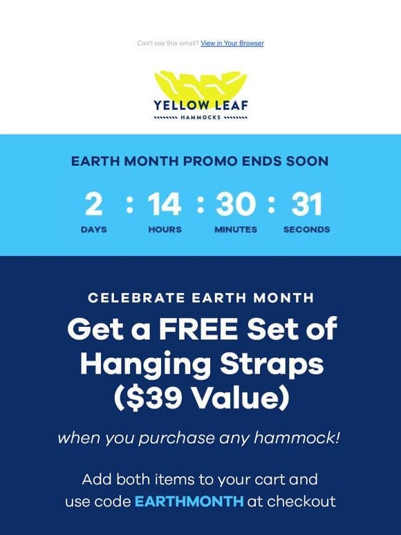 ⏰ ENDS SOON: Get your Earth Month FREE GIFT