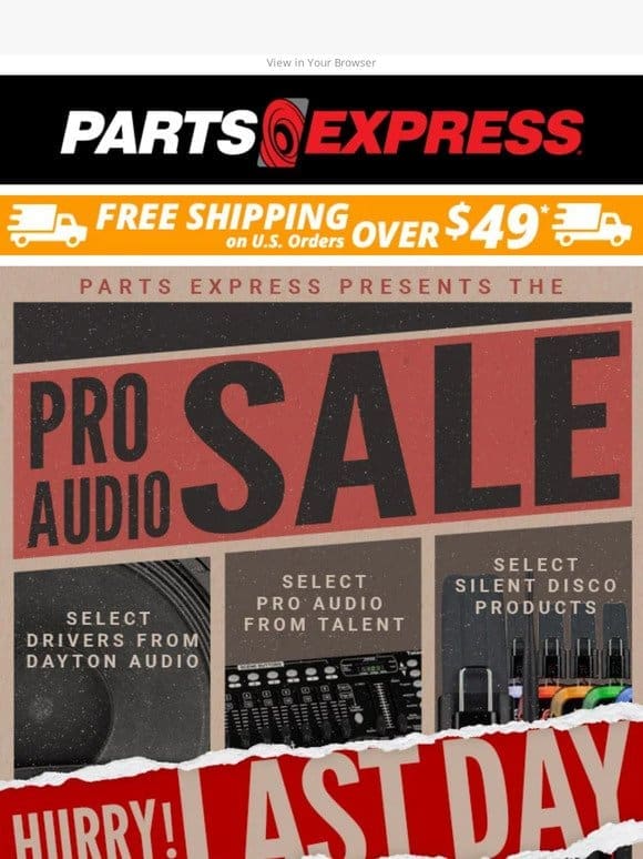 ⏰ LAST DAY to save 12% during the Pro Audio Sale