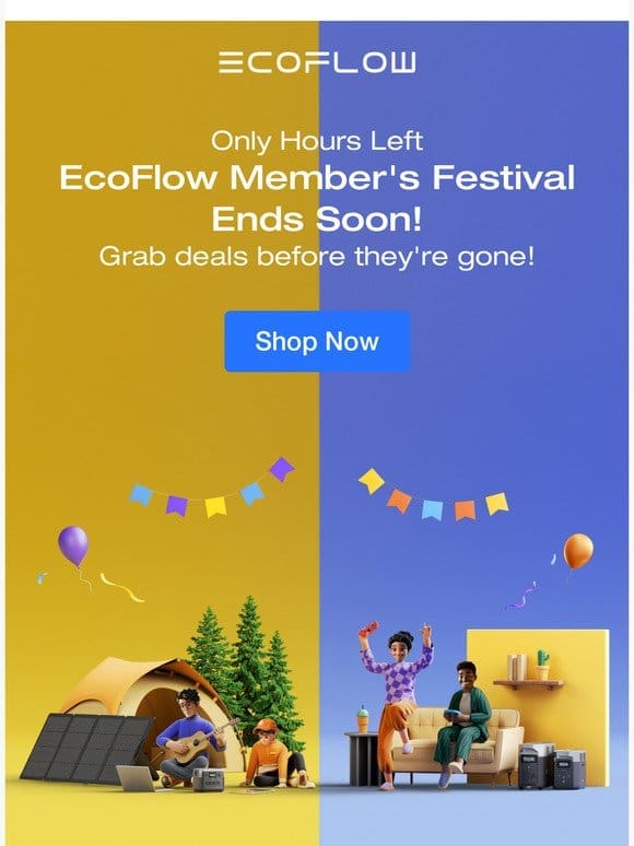 ⏰ Only Hours Left! EcoFlow Member’s Festival Ends Soon!