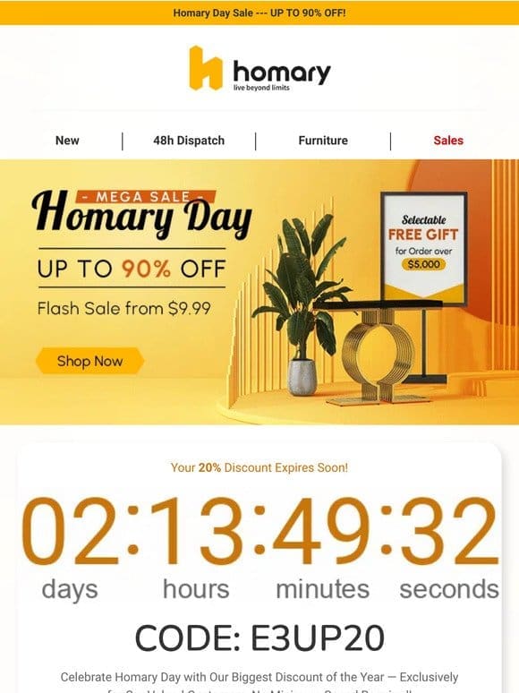 ⏳ Hurry! Your 20% Off Homary Coupon Expires in 48 Hours!