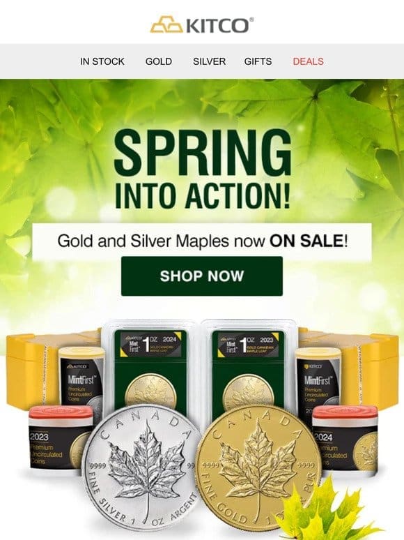 ☀️ Spring into savings with Gold and Silver Maples