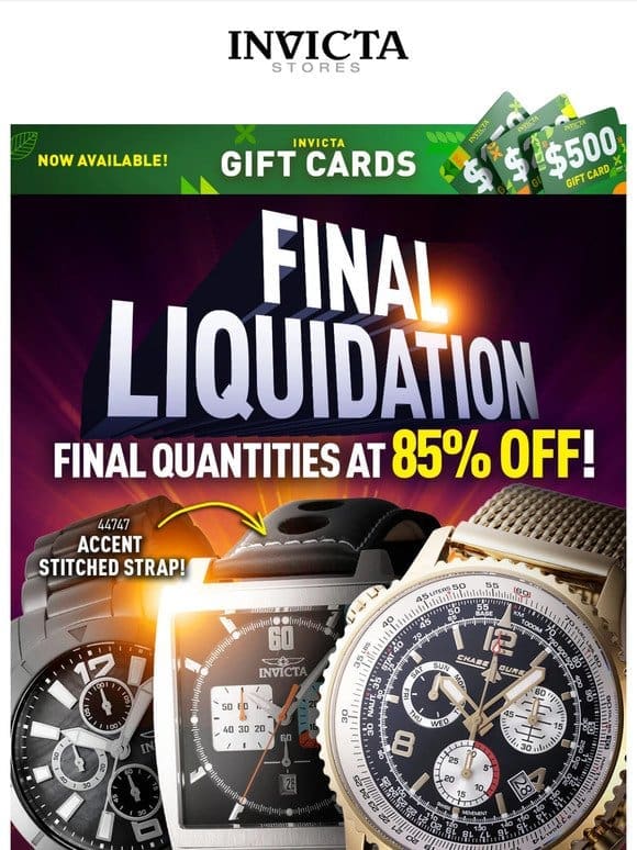 ⚠️Attention⚠️85% OFF FINAL LIQUIDATION Is ON❗