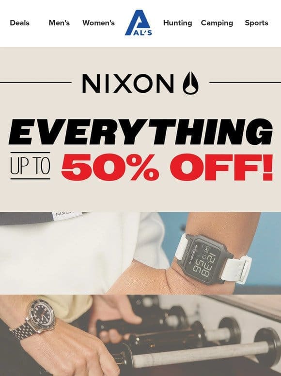 ⚡ SALE | All Nixon Up To 50% Off!