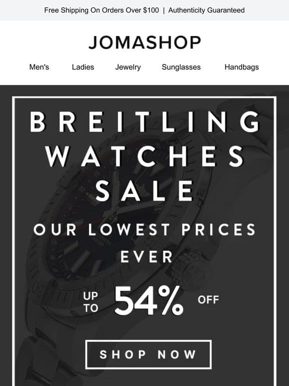 ⚫ BREITLING SALE: Our Lowest Prices Ever!