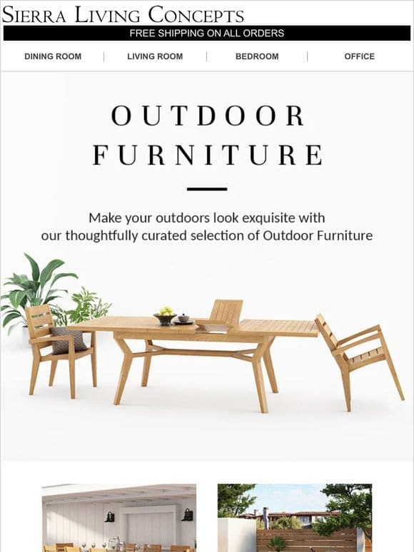 ⛅ Outdoor Living， Refined. Shop Now & Save Big  ‍♂️