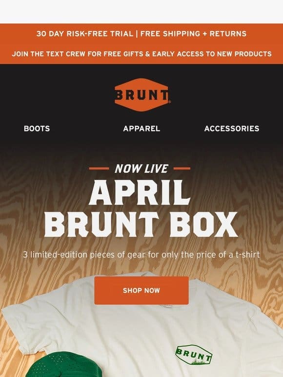 ⛳ The April BRUNT Box is HERE  ️