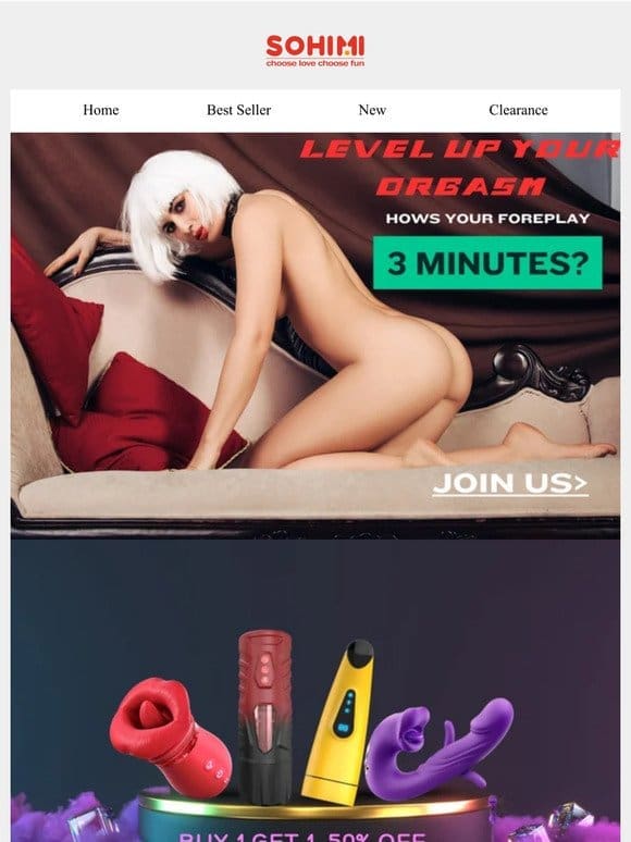 ✅Level up Your Orgasm Today!