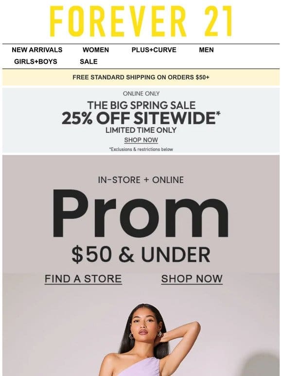 ✨ Get Prom-Ready: Dresses Under $50!