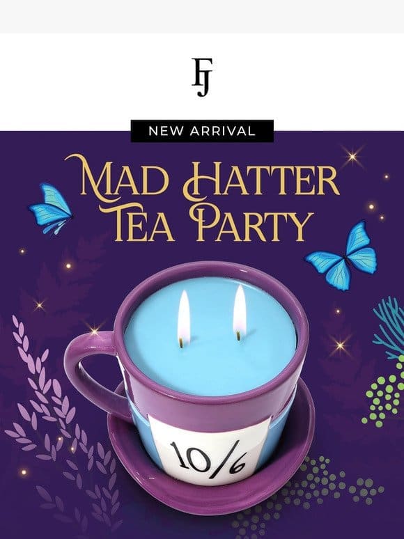 ✨ It’s Tea Time!   NEW Mad Hatter Candle Inside!