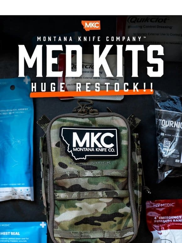 ❌ RESTOCKED! – MKC Med Kits are live!