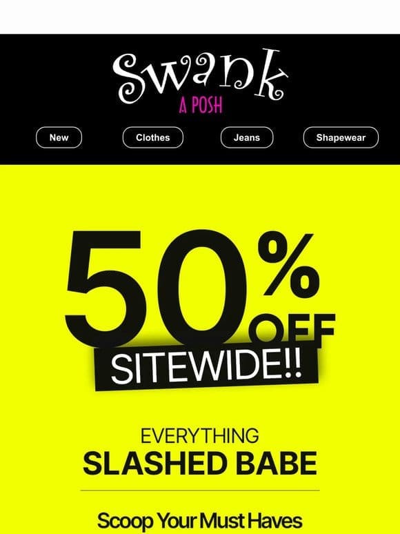 ❌50% OFF Is Lit! Girl Get Here NOW❌
