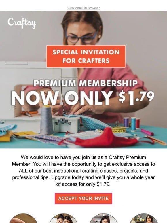 ❯❯ Congrats Crafters! You’ve achieved PREMIUM status. Upgrade now!
