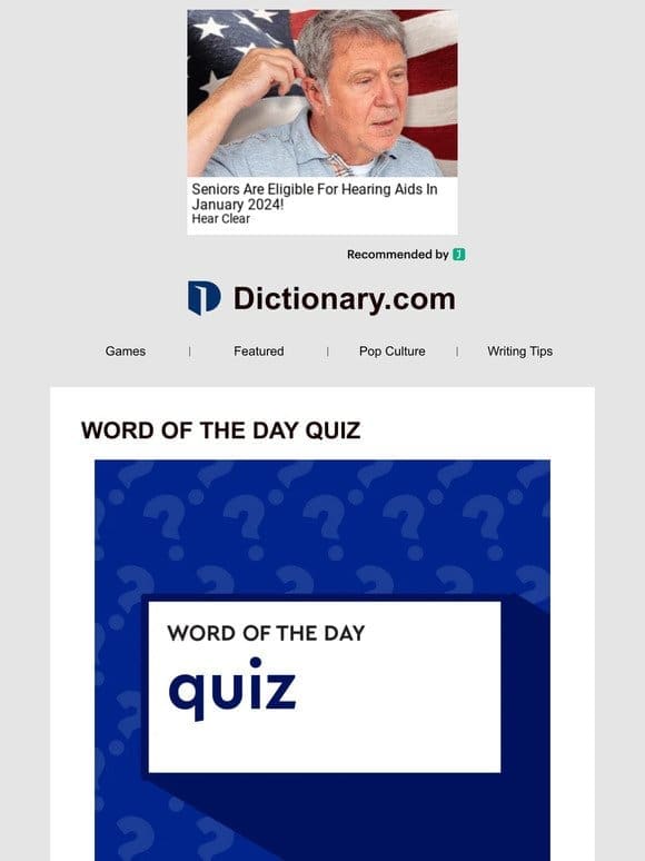 ⭐ Word Of The Day Quiz: What Does “Bedizen” Mean?