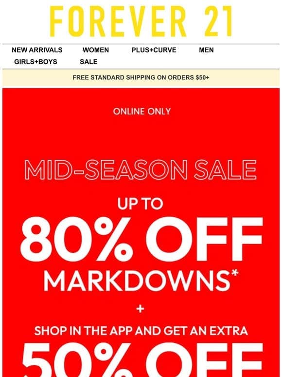 ️ Mid-Season Sale Alert!