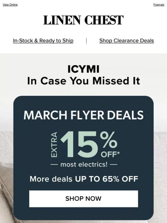 ️Missed our March Flyer Deals?