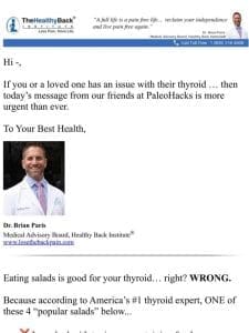 #1 WORST salad for thyroid