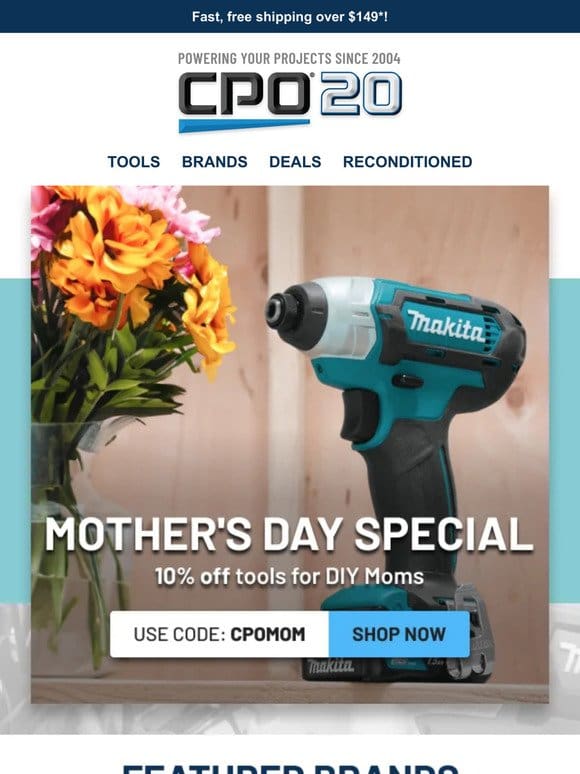 10% Off Tools for DIY Moms – DEWALT， Makita， Bosch & More!