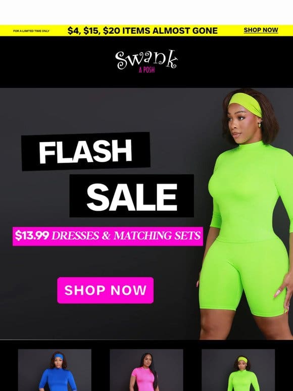 $13.99 Sets & Dresses Flash Sale is Going Down! ⏳