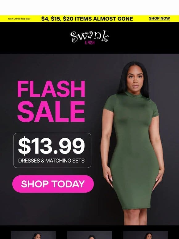 $13.99 Sets & Dresses Flash Sale， Yo!