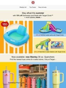15% off Swimways pool floats with Target Circle + more deals.