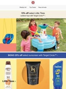15% off select Little Tikes outdoor toys with Target Circle.