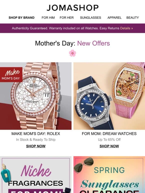 ? 17 DAYS UNTIL MOTHER’S DAY -> UP TO 75% OFF