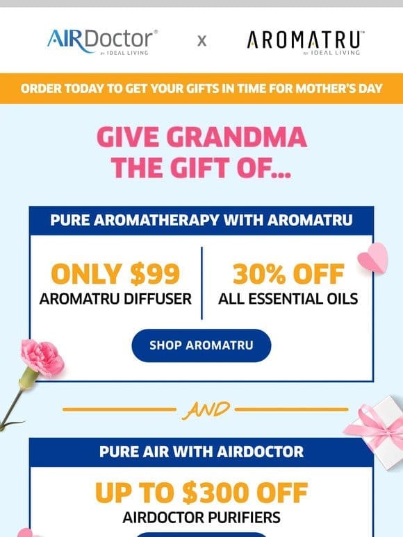 2 brands， 3 offers， all for mom!