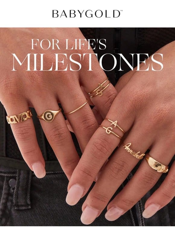 20% OFF Everyone’s Favorite Personalized Rings