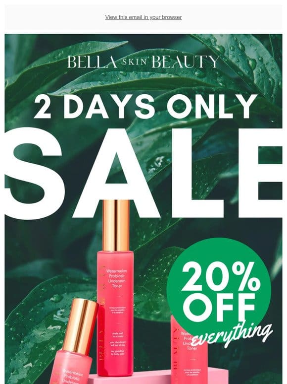 20% OFF Everything? YES PLEASE!!