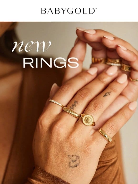 20% OFF New Rings We’re Obsessed With
