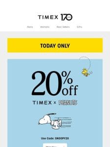 20% OFF Peanuts Watches‼️ TODAY ONLY