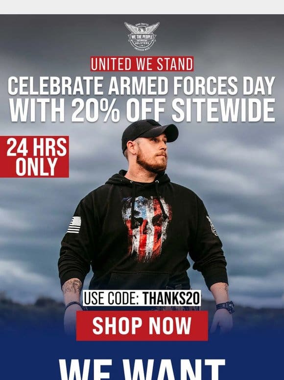 20% OFF SITEWIDE STARTS NOW