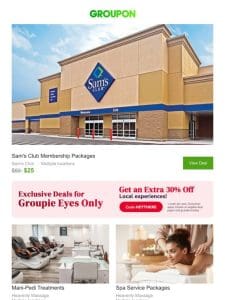 $20 for a year of exclusive Sam’s Club savings!