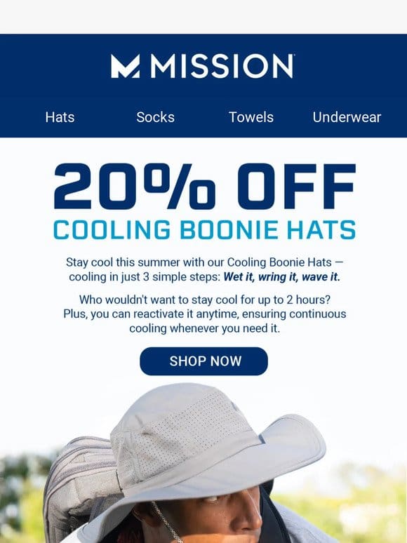 20% off Cooling Boonie Hats