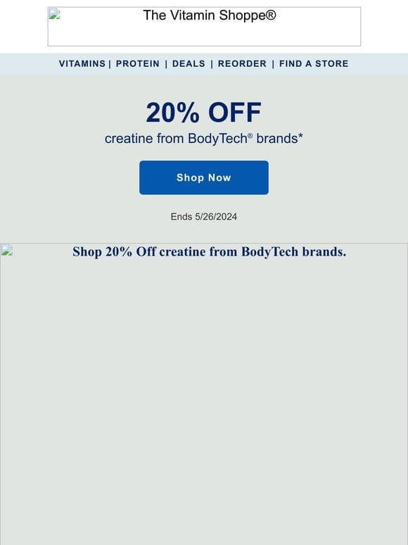 20% off creatine to crank up your week!