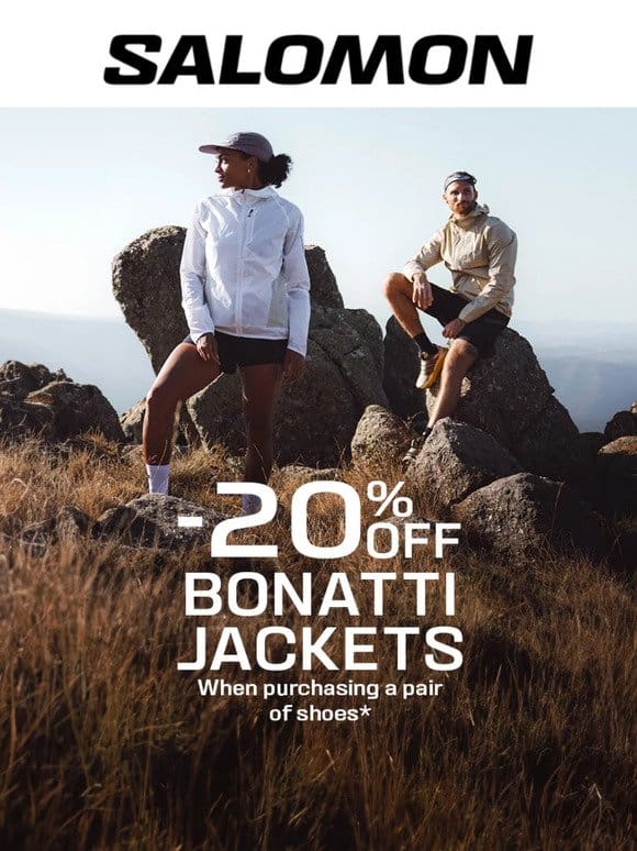 20% off your favourite Bonatti Jackets
