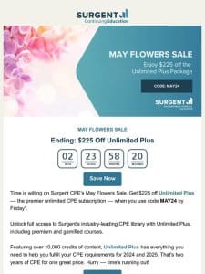 $225 Off Unlimited Plus is Wilting Away
