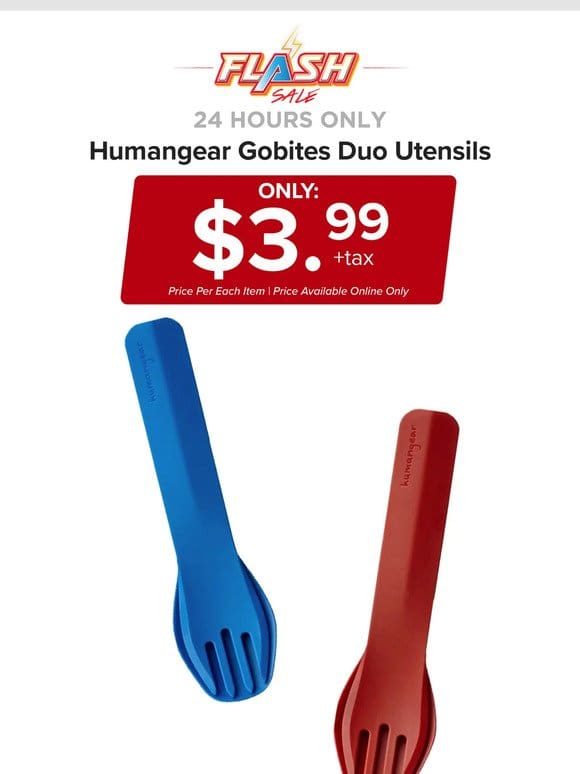 24 HOURS ONLY | HUMANGEAR UTENSIL DUO | FLASH SALE