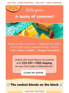 25% OFF + FREE shipping on NEW limited edition blends!