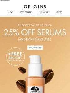 25% OFF Sitewide + FREE 8pc Gift ($83 value)