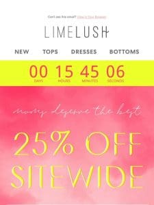 25% Off Everything?! Moms deserve the best  ️