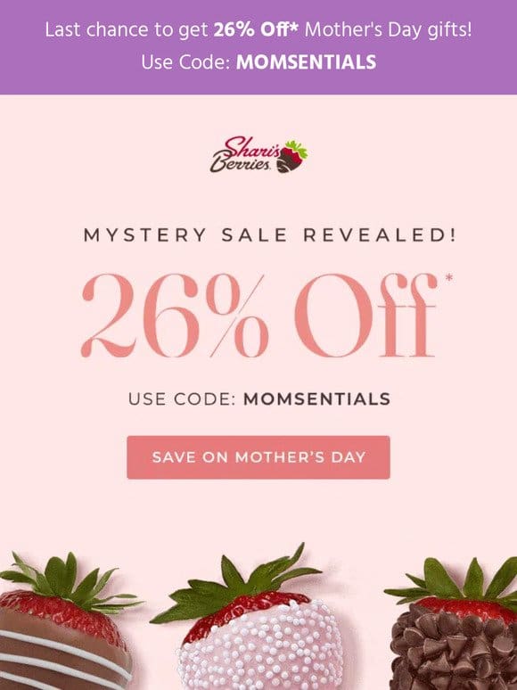 26% Off Berries Mom Will Love!