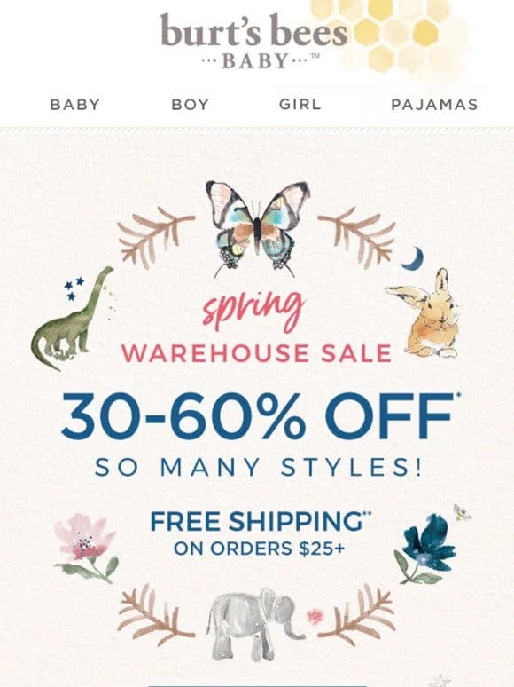 30-60% off! So many styles on SALE