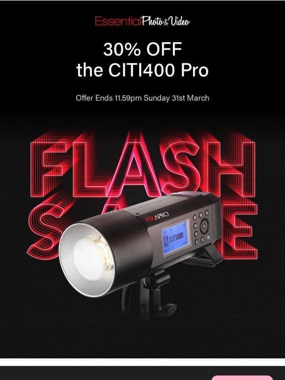 30% OFF the CITI400 Pro in our ? FLASH SALE! ?
