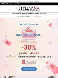 30% OFF your fave brands? Say less!